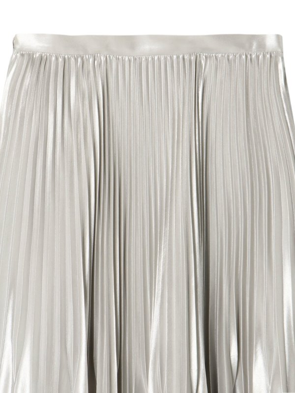 MECRE ラスターランダムプリーツスカート  シルバー　新品タグ付 即完希少スカートのみの販売です